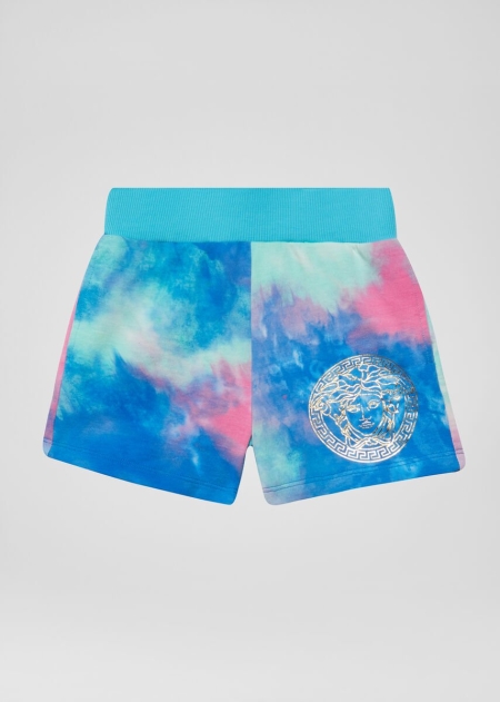 Pantaloni Scurti Versace Versace Tie-Dye Print Medusa Fete | NEFJAMS-17